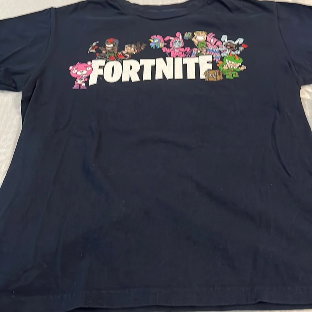 Bundle of 5 Boys T-Shirt, 4 Roblox and 1 Fortnite Short Sleeve T-shirts Size 8 - Picture 2 of 7
